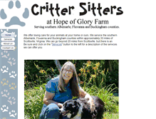 Tablet Screenshot of critters.hopeofgloryfarm.com